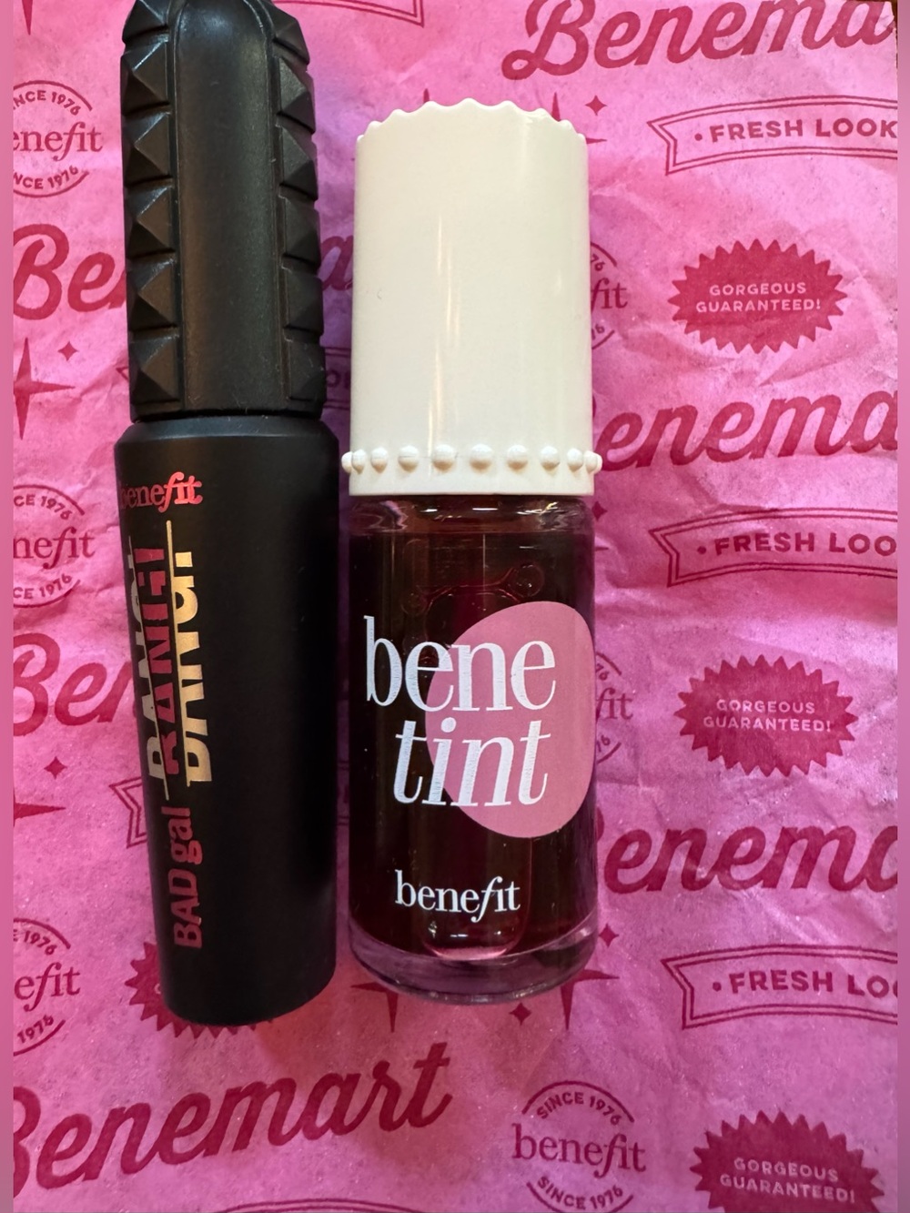 Benefit Benetint Lip & Cheek Tint & Badgal Bang Travel Size Mascara **NEW**